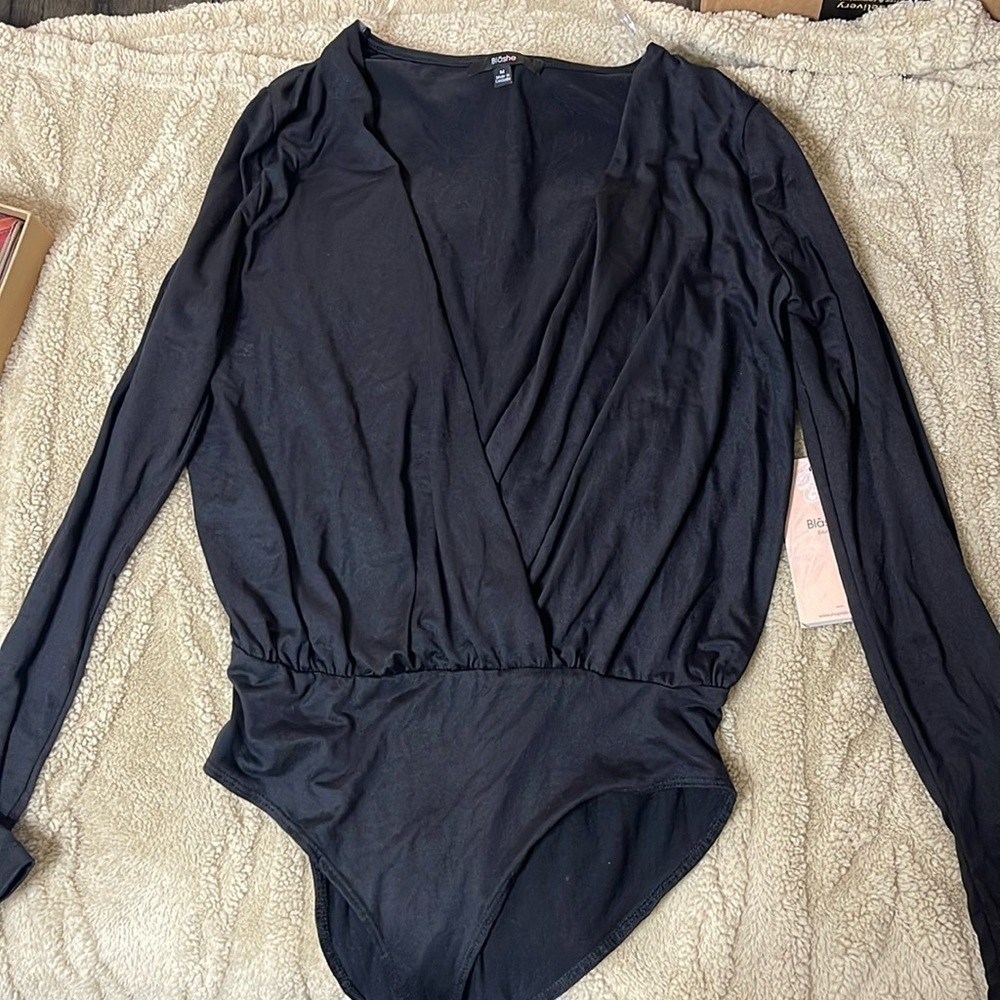 NWT Blashe black bodysuit